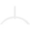 Ekena Millwork Archdale Architectural Grade PVC Gable Bracket, 108"W x 67 1/2"H x 4"D x 6"F, 15/12 Pitch GBP108X68X0406ARC00 - alternate 2